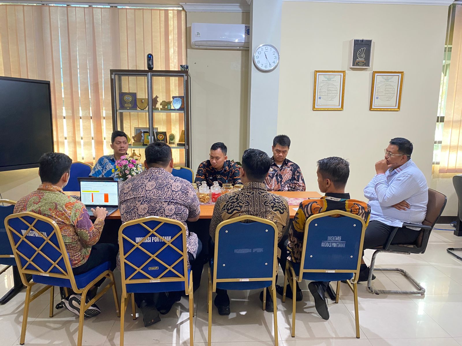 Supervisi Penguatan Reformasi Birokrasi dan SPI KPK Digelar di Kanwil Ditjen Imigrasi Kalbar